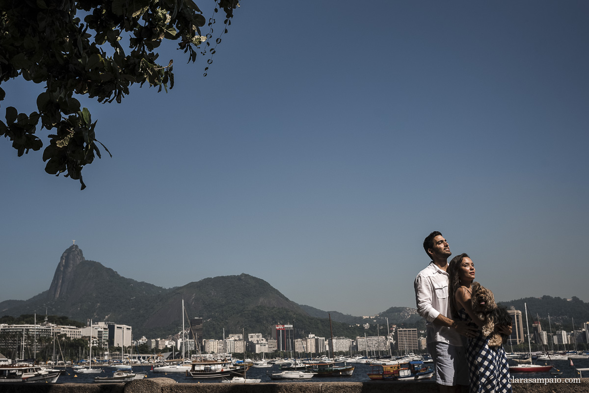 Ensaio pré casamento, ensaio de casal, ensaio de casal na urca, e-session, pré wedding, ensaio na praia, Clara Sampaio Fotografia